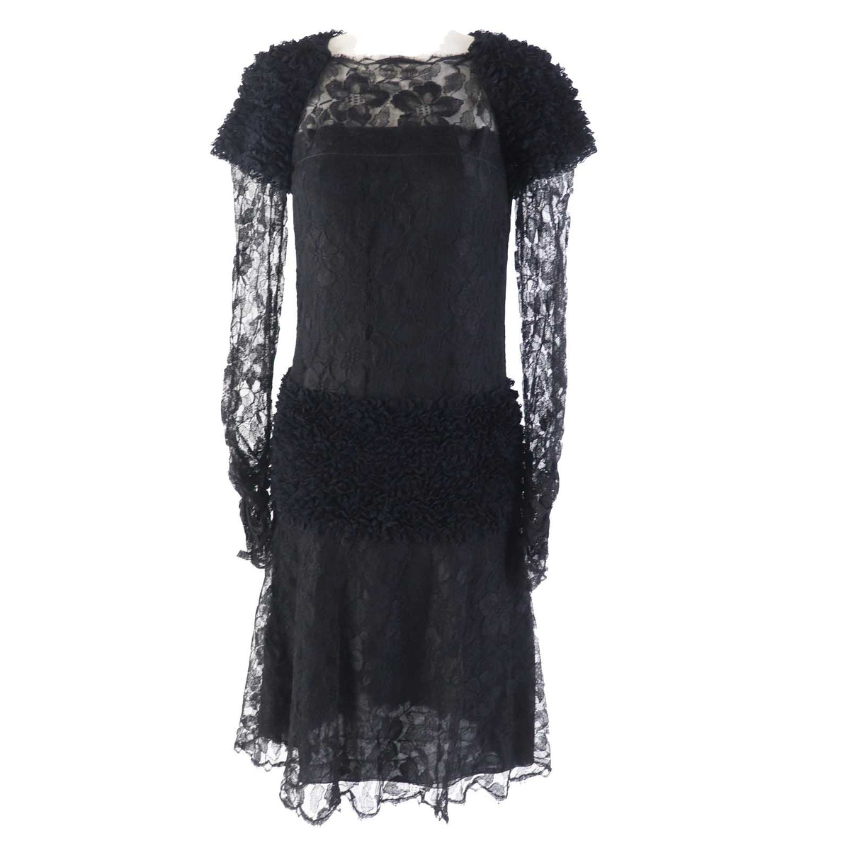 CHANEL one piece P41859 Rayon black 38