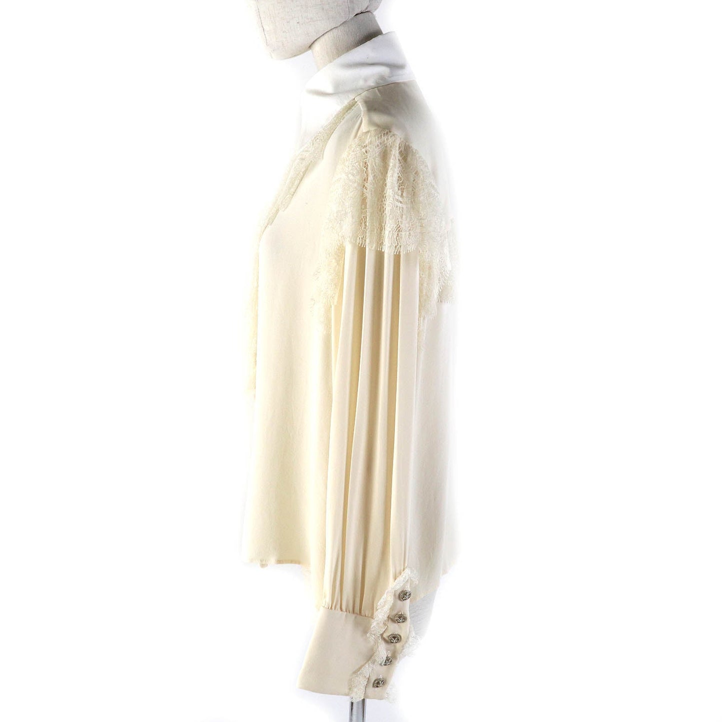 CHANEL blouse P49590 silk light beige 38