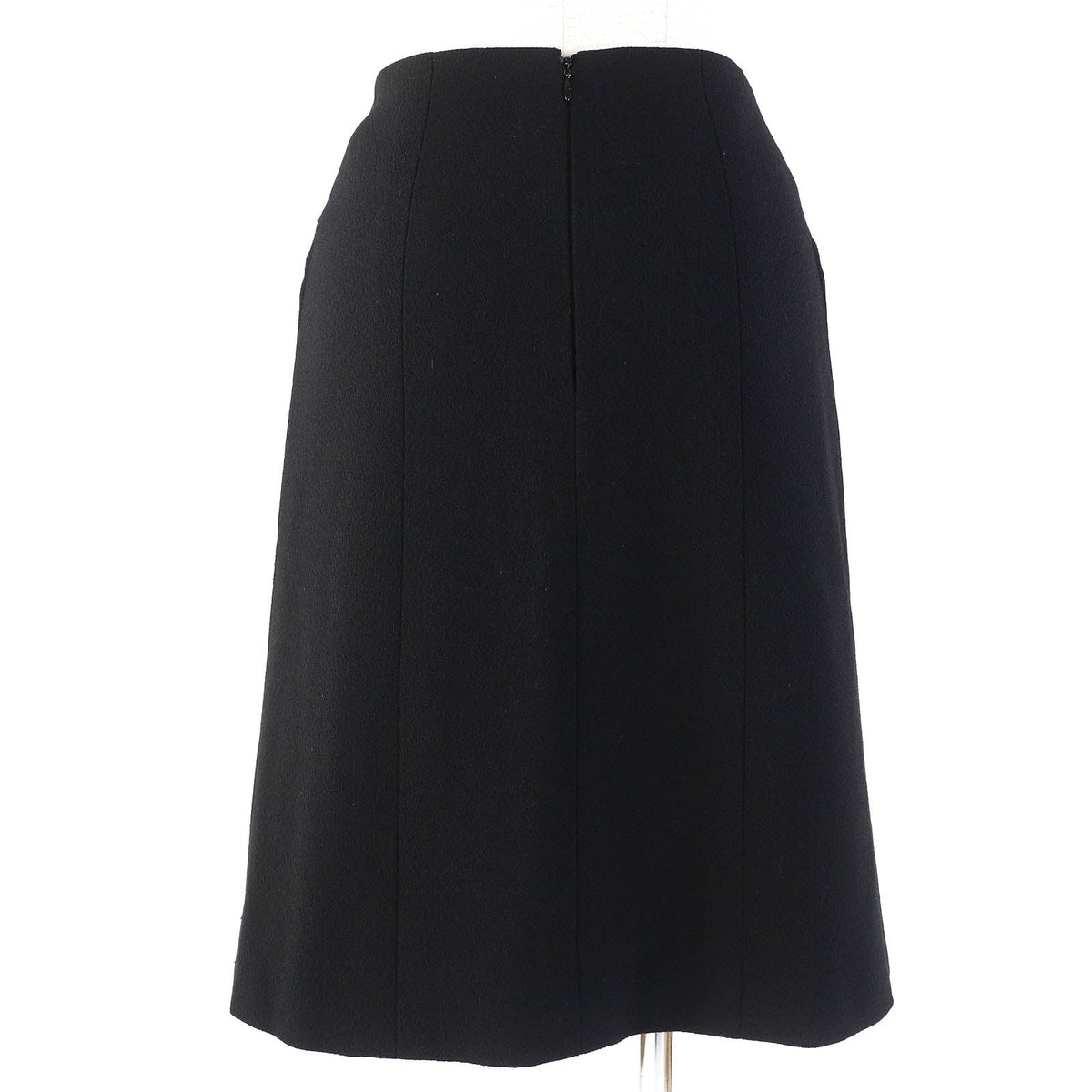 CHANEL skirt 02A P19746 Outer: 100% wool, Lining: 90% silk, Lining: 10% elastane (polyurethane) black Women 34 Used