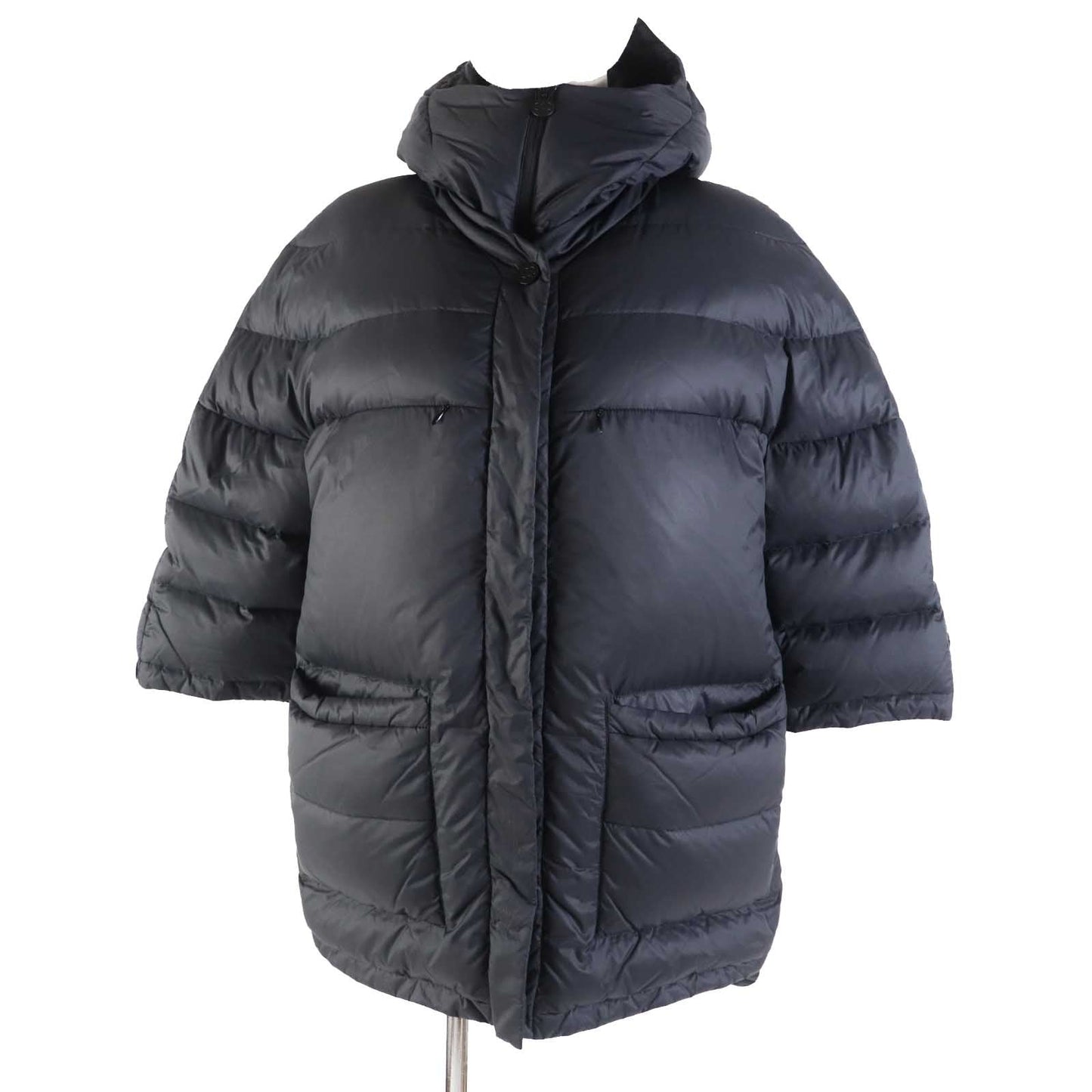 CHANEL down coat P57125 Nylon black 38