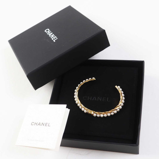 CHANEL Bangle B23 A Gold Plated gold S