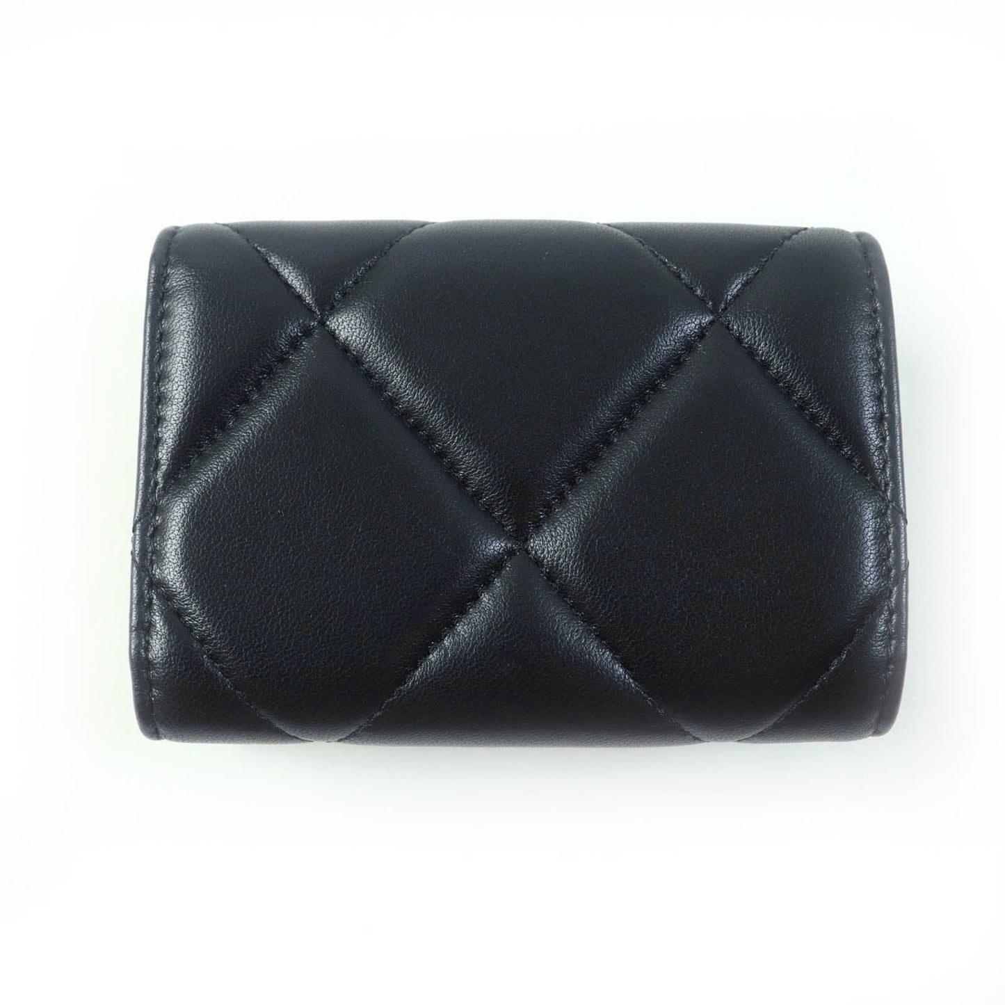 CHANEL Tri-fold wallet AP1789 lambskin black 19 Small flap wallet