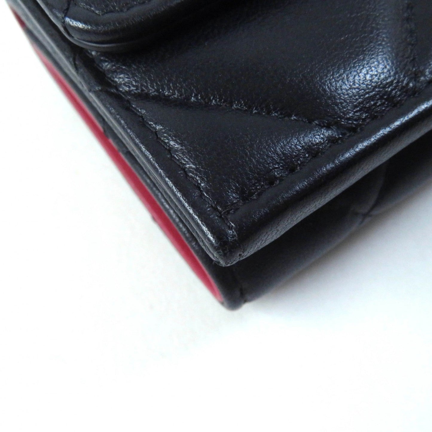 CHANEL Tri-fold wallet AP1789 lambskin black 19 Small flap wallet