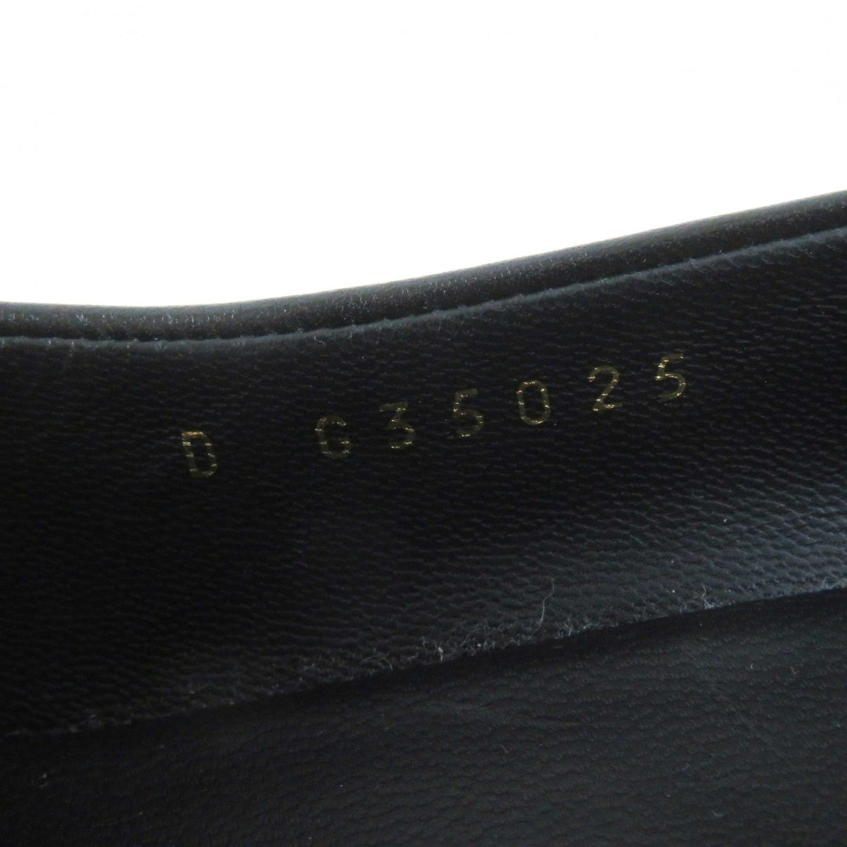 CHANEL pumps G35025 leather black 36
