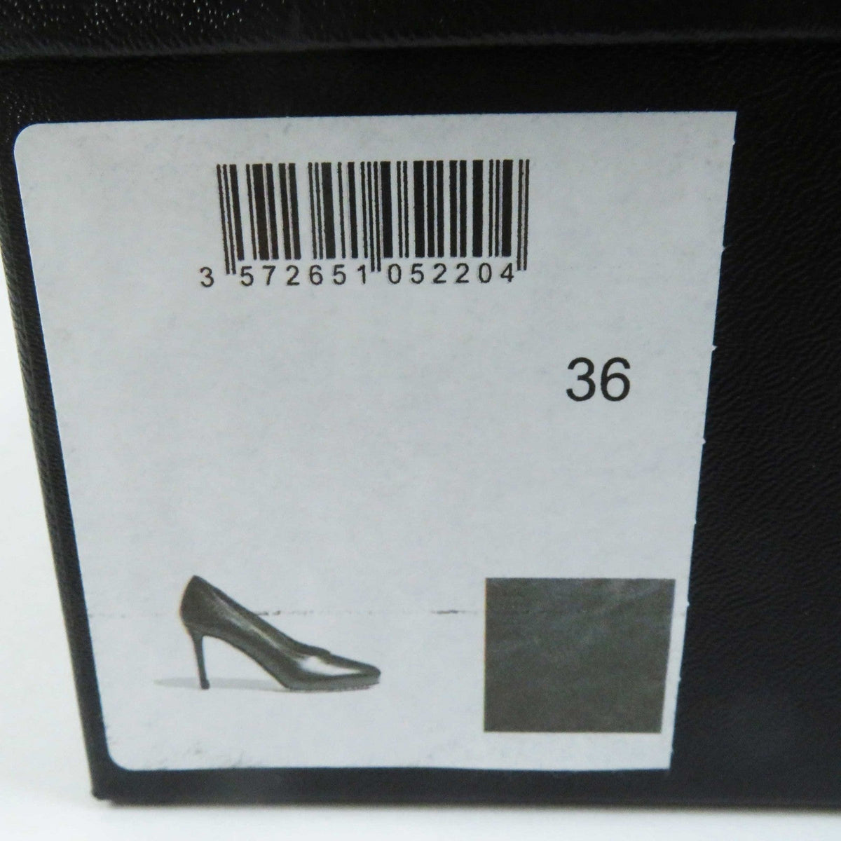 CHANEL pumps G35025 leather black 36