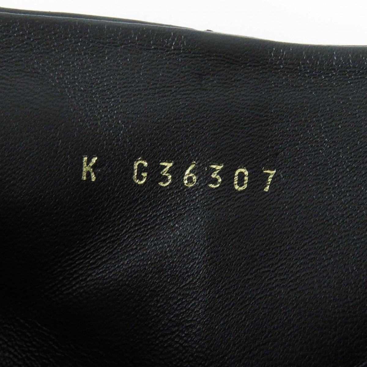 CHANEL short boots G36307 leather black 38