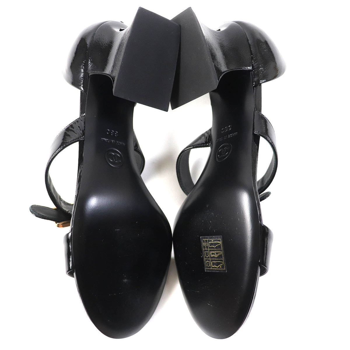 CHANEL Sandals G39050 Main: Patent leather black Women 38 Used