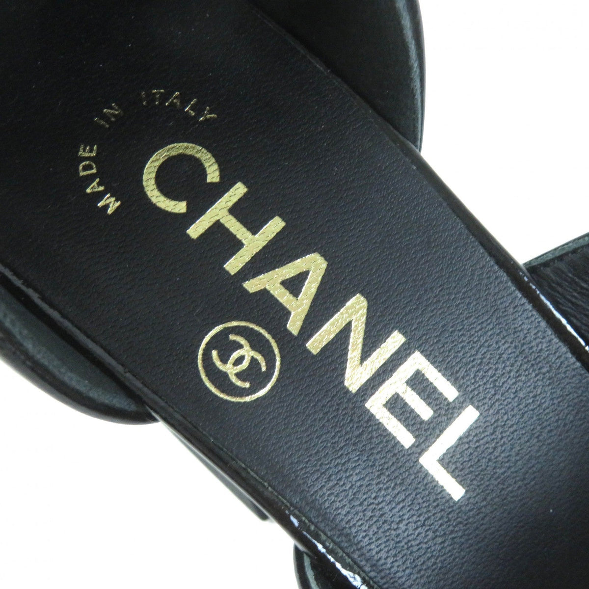 CHANEL Sandals G39050 Main: Patent leather black Women 38 Used
