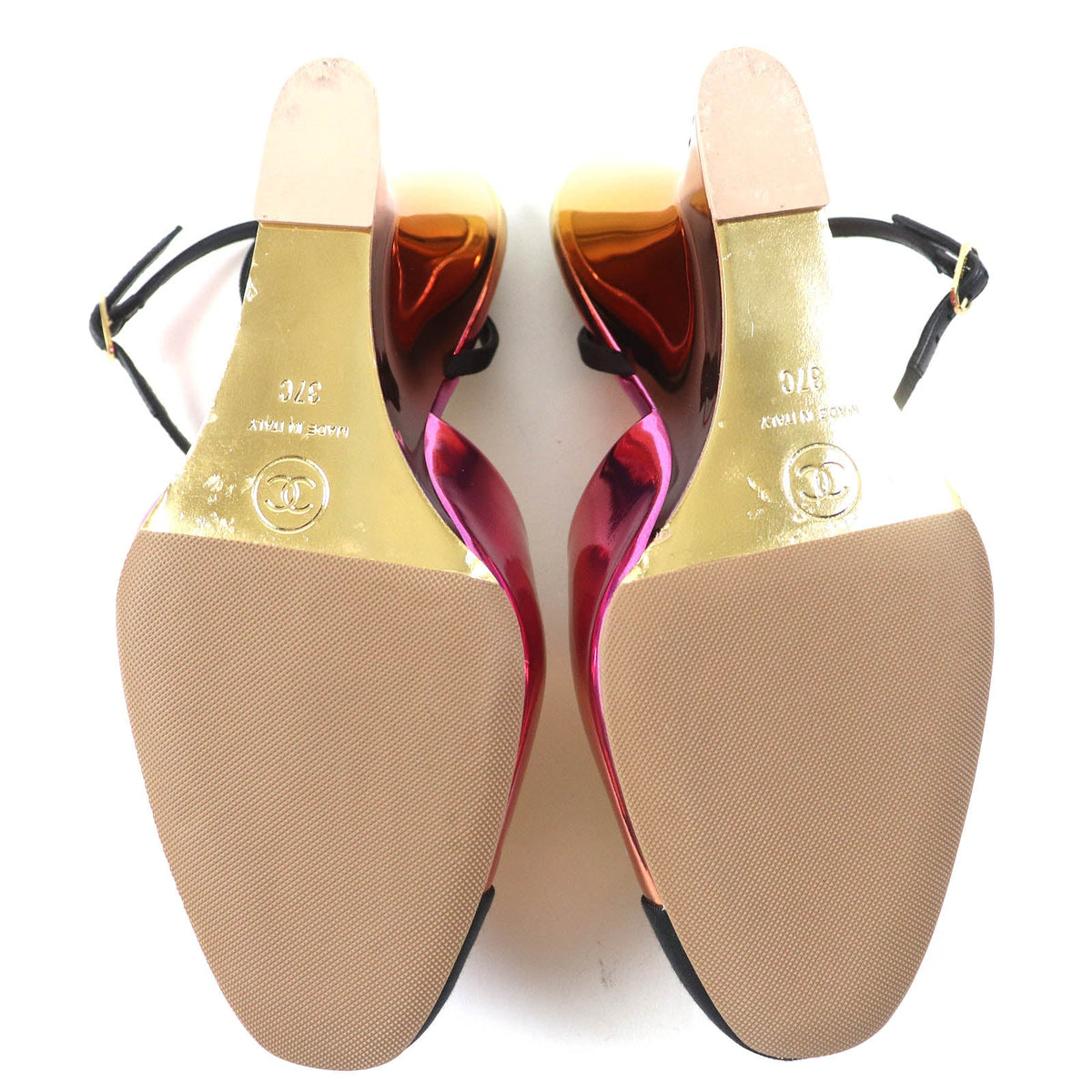 CHANEL pumps 24C G45434 Calfskin Pink Gold Gradient 37