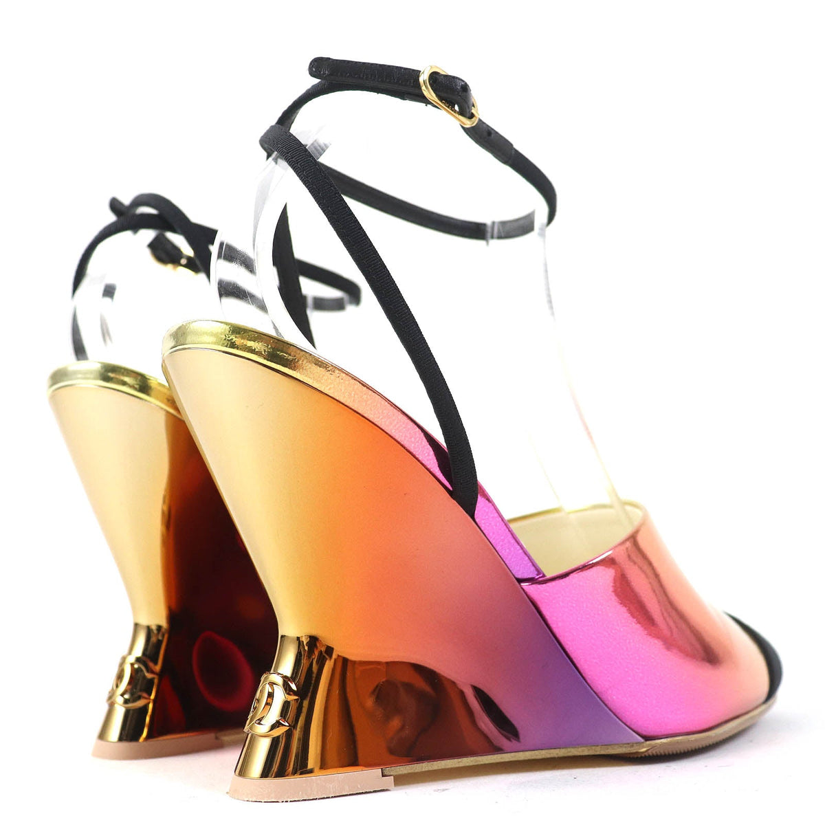 CHANEL pumps 24C G45434 Calfskin Pink Gold Gradient 37