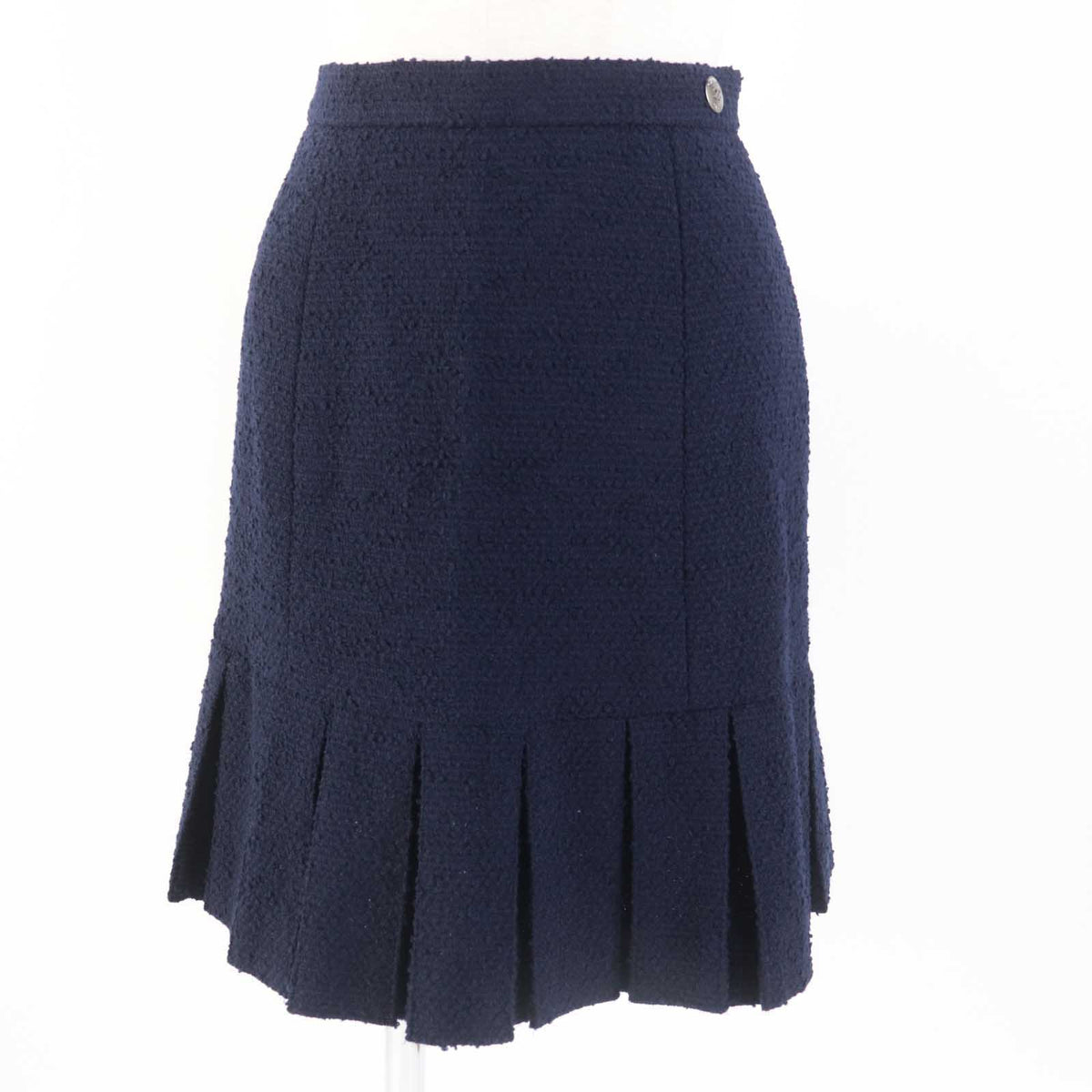 CHANEL setup 97A P09685 wool Navy 36