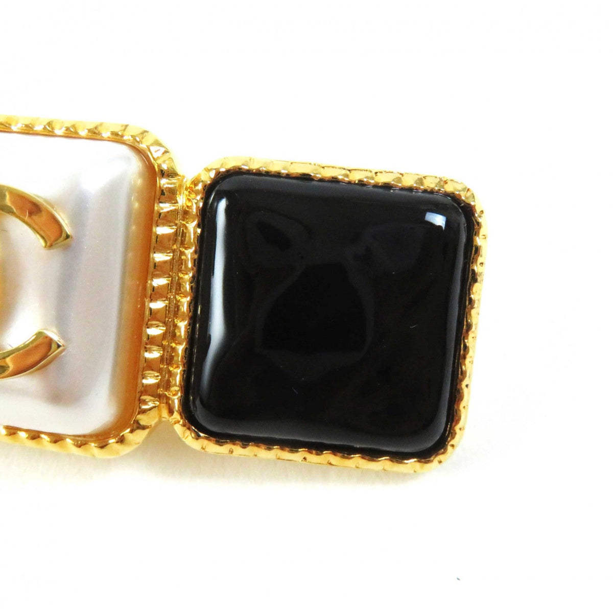 CHANEL Valletta B20K plastic Black gold