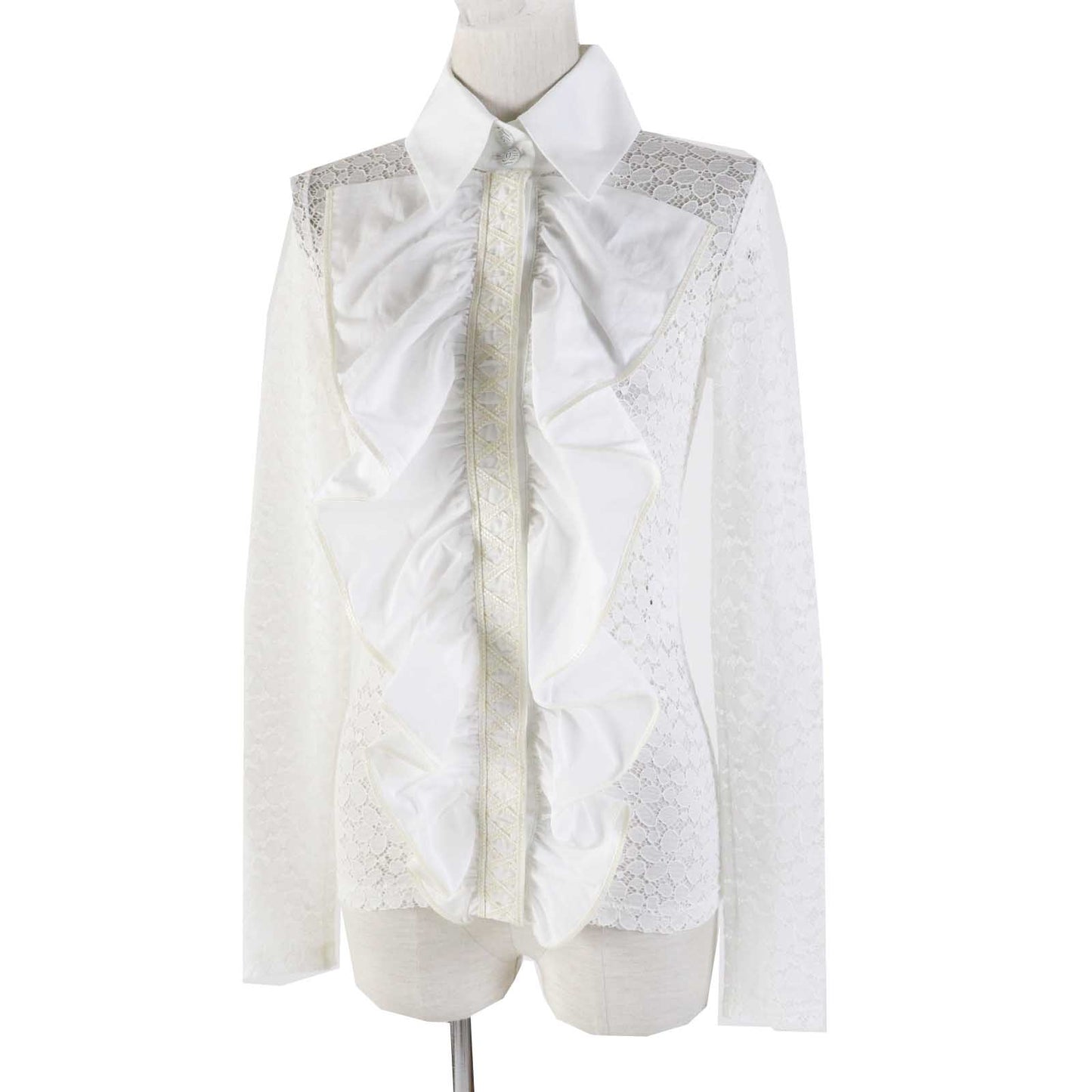 CHANEL blouse P62776 20C polyamide white 34
