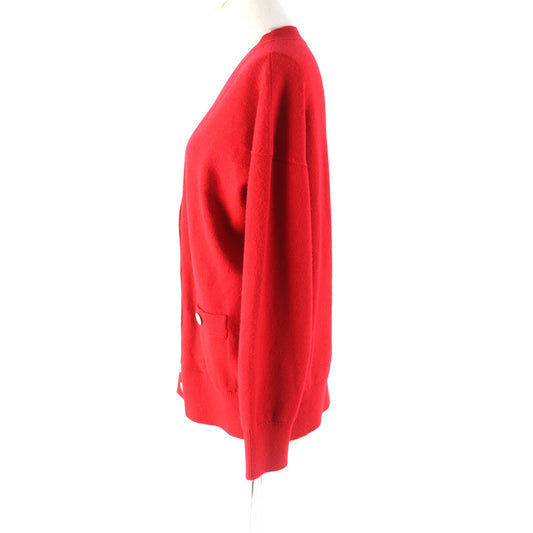 CHANEL cardigan P74231 cashmere Red 36
