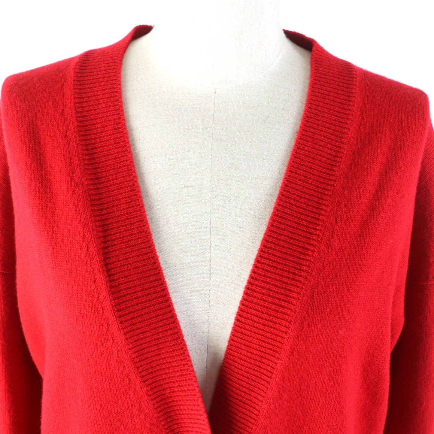 CHANEL cardigan P74231 cashmere Red 36