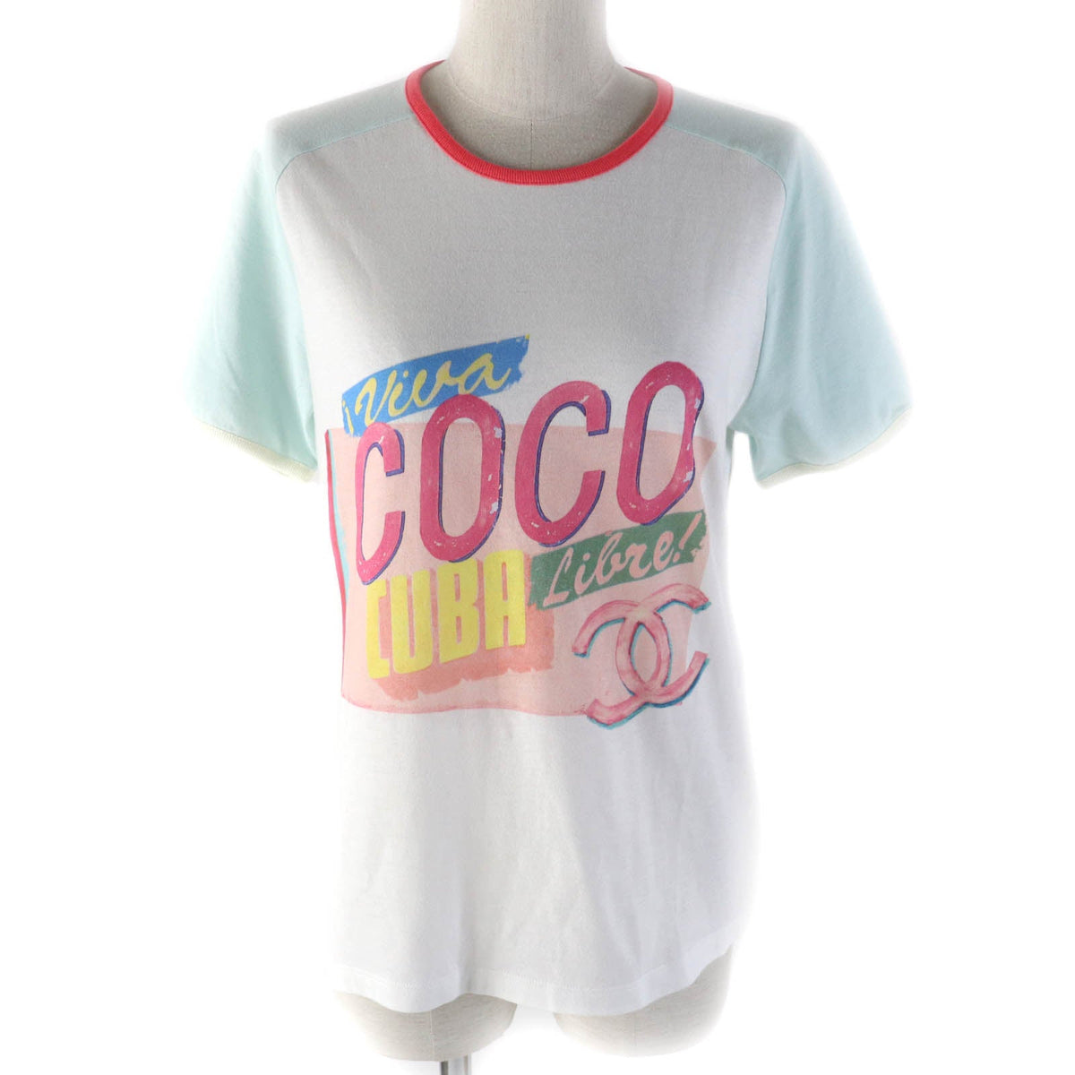 CHANEL Short sleeve T-shirt P55821 cotton Multi S