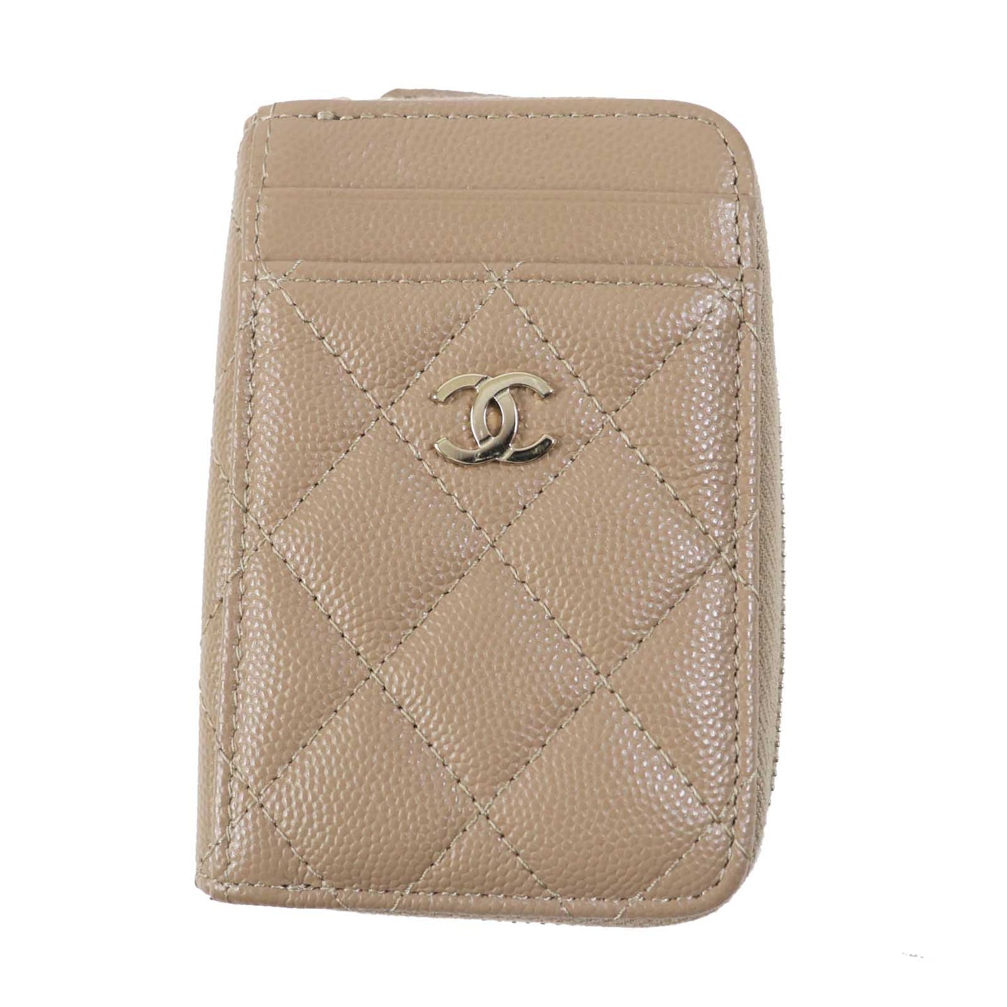 CHANEL Coin case AP1650 Caviar skin beige Timeless classic
