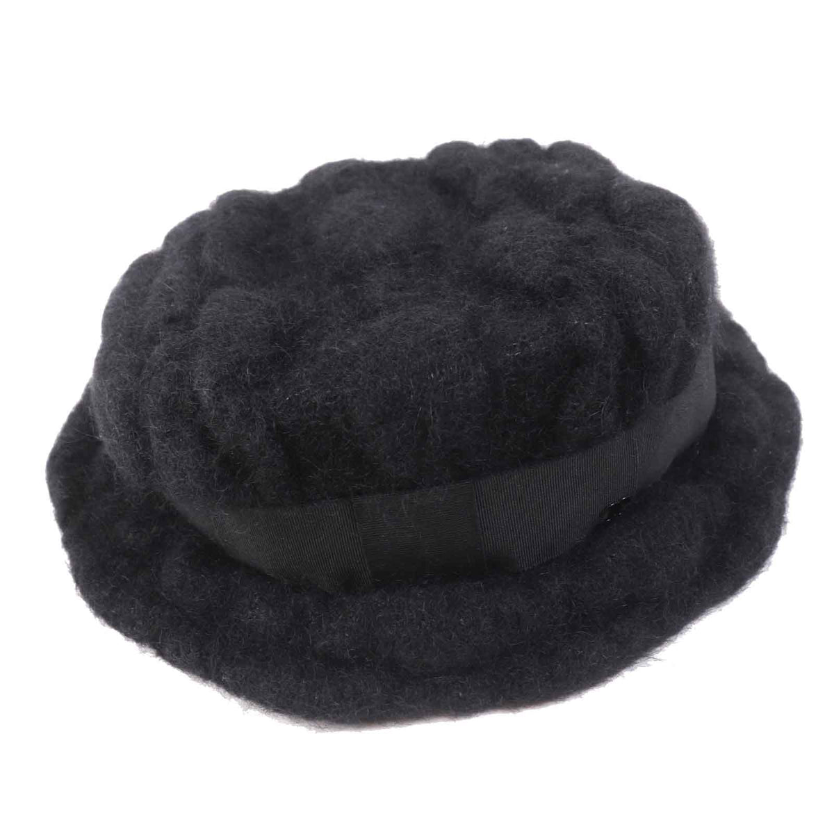 CHANEL hat mohair black M