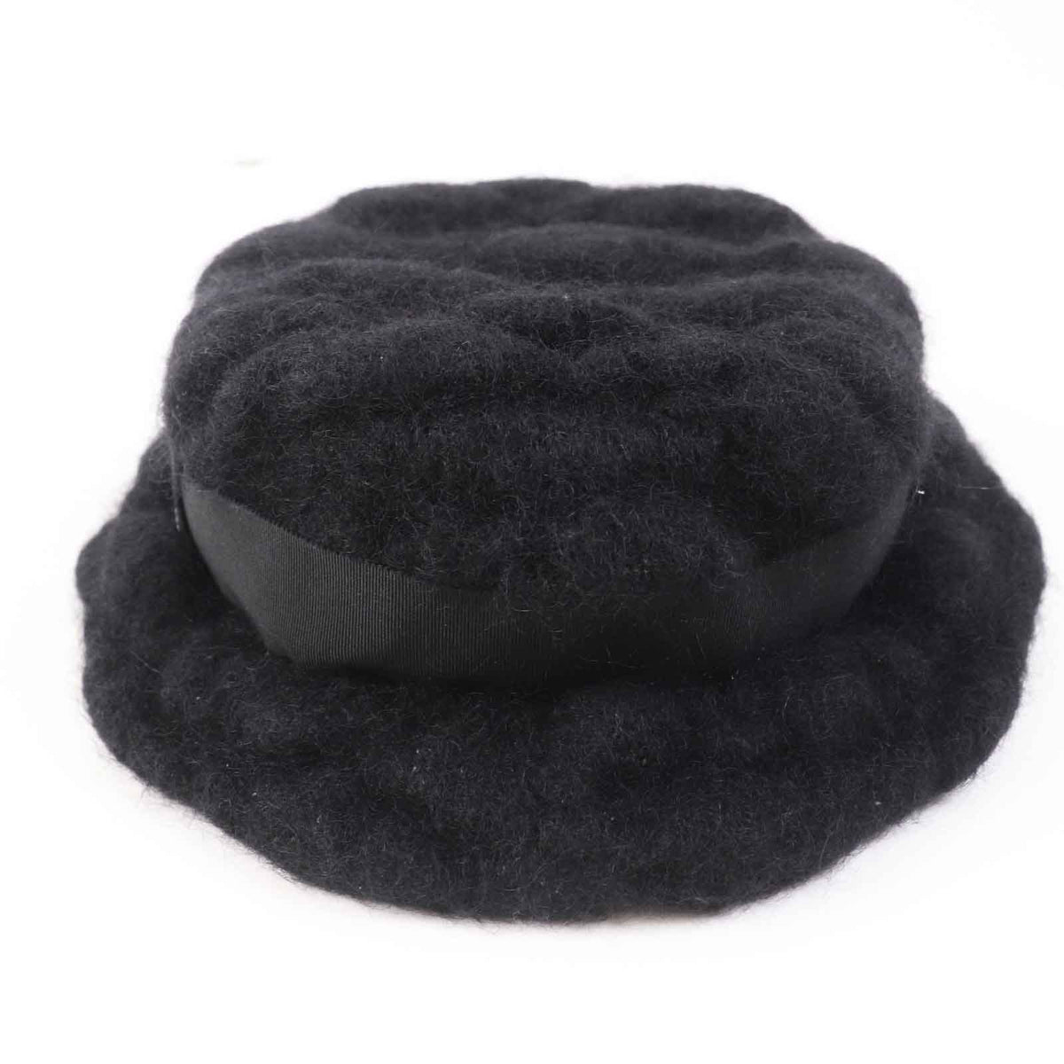 CHANEL hat mohair black M