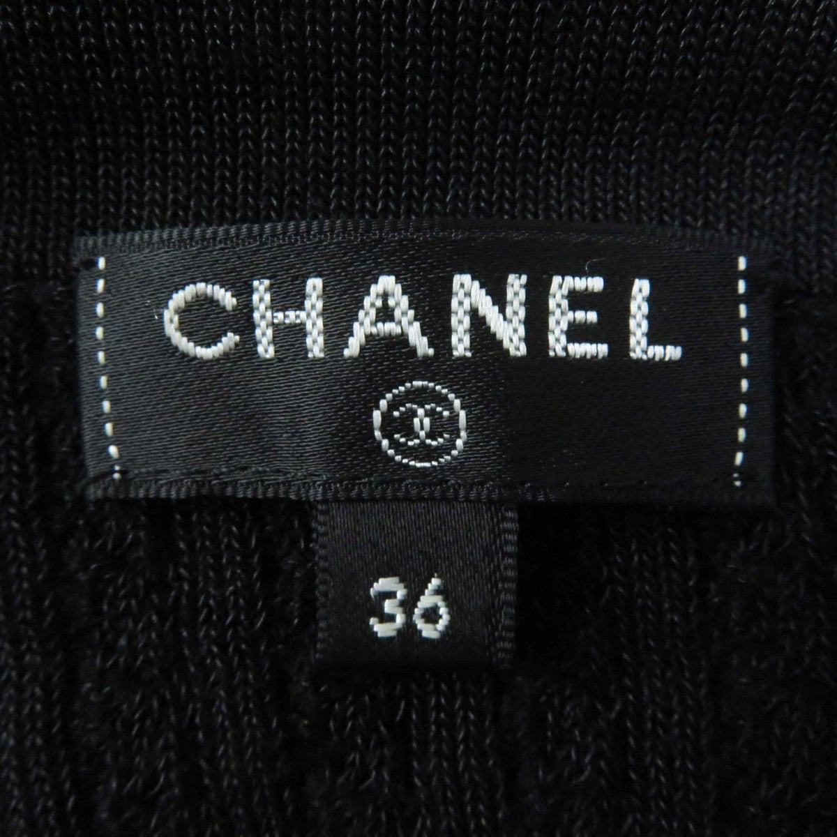 CHANEL one piece P59258 cotton black 36