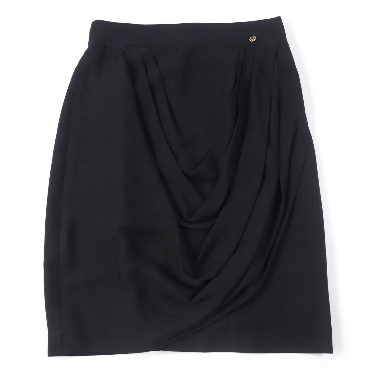CHANEL Tight Skirt P43905V31200 silk black 40