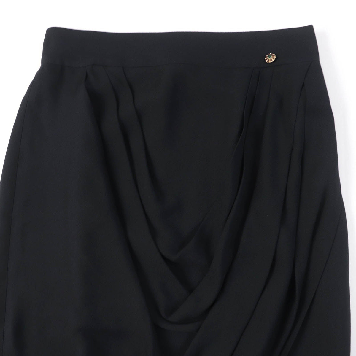 CHANEL Tight Skirt P43905V31200 silk black 40