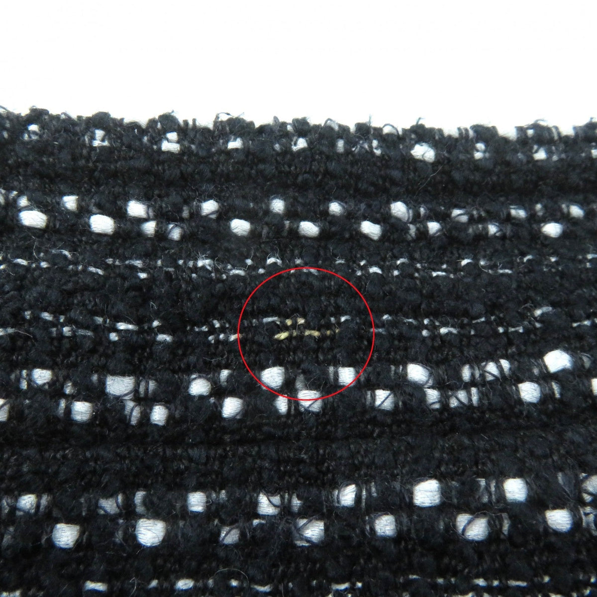 CHANEL Wrap skirt 05P P25509 cotton Black White 38