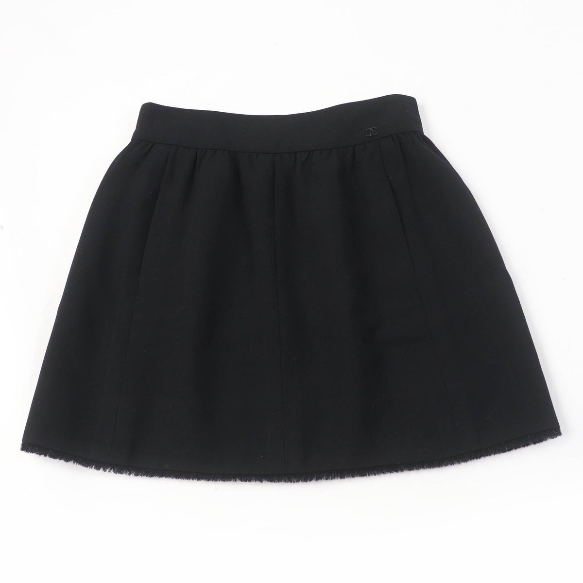 CHANEL Mini skirt 07P P31046V20717 wool black 38