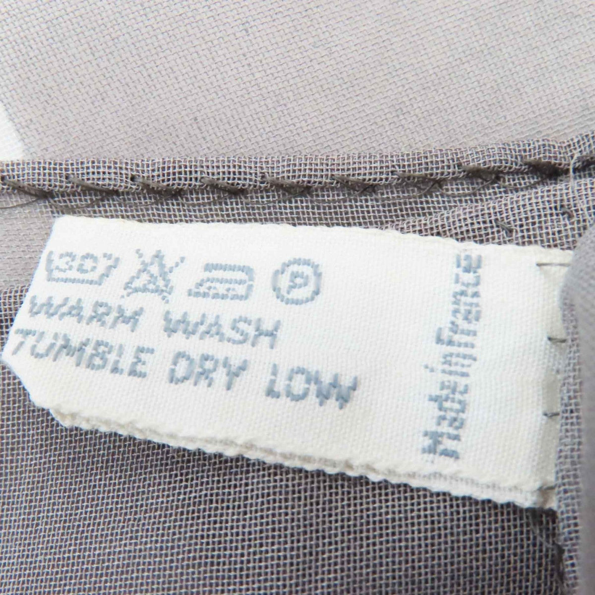 CHANEL Stall cotton Gray white