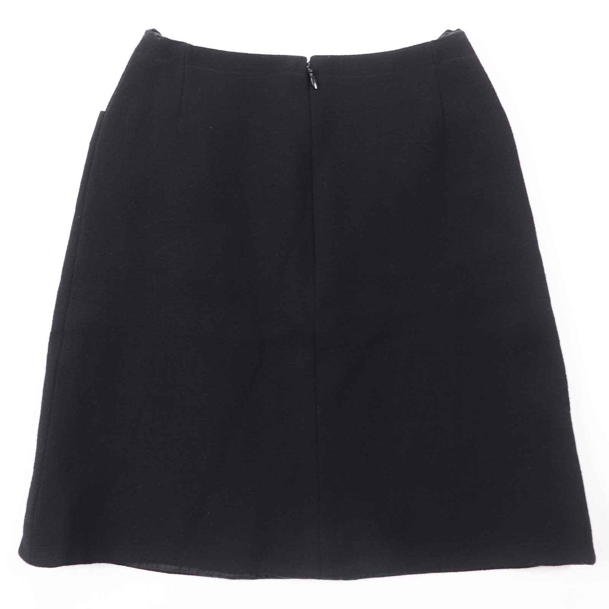 CHANEL skirt 97A P09690 wool black 36