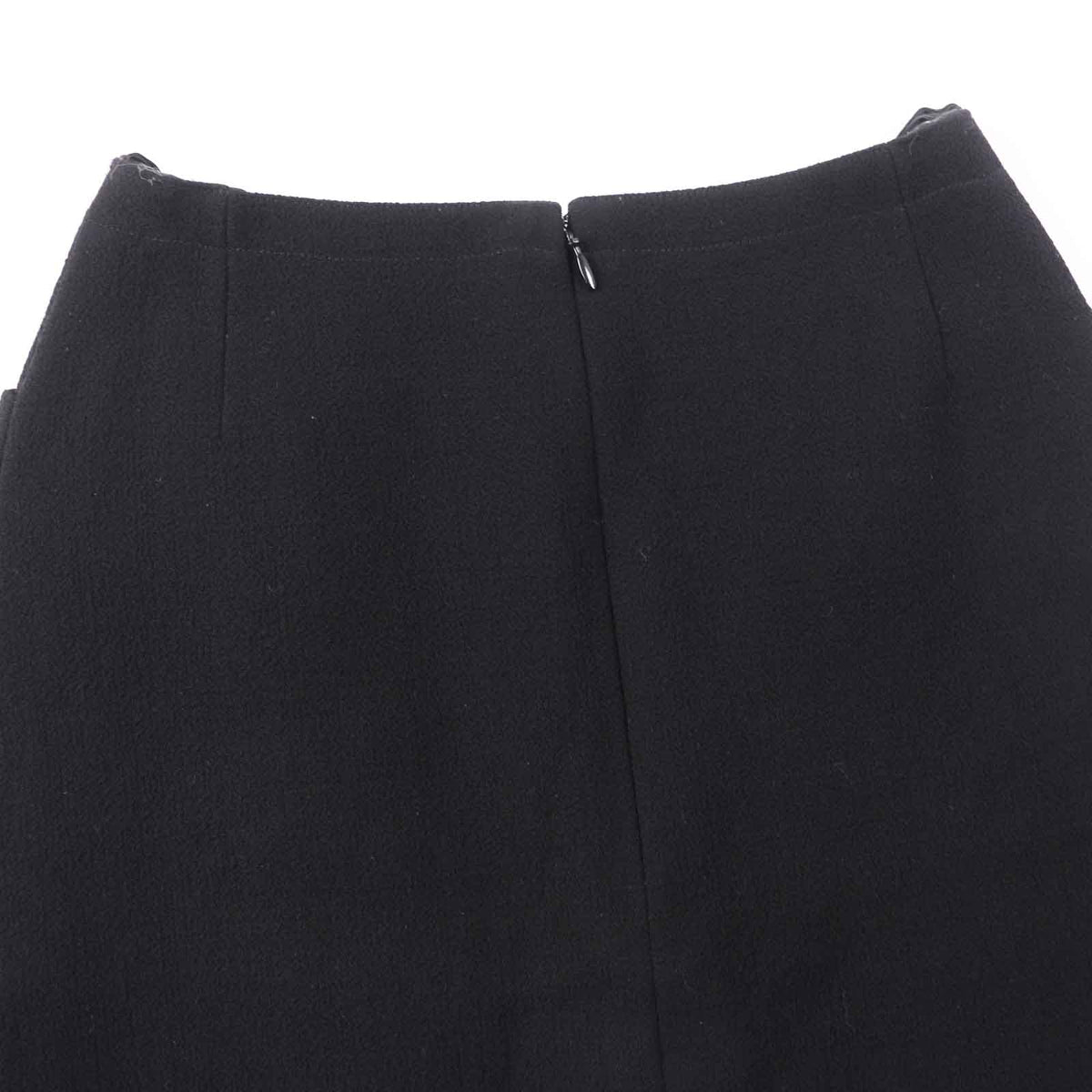 CHANEL skirt 97A P09690 wool black 36