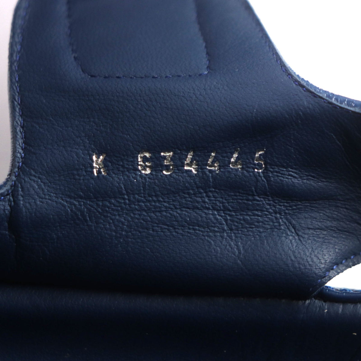 CHANEL Sandals G34445 leather blue 41