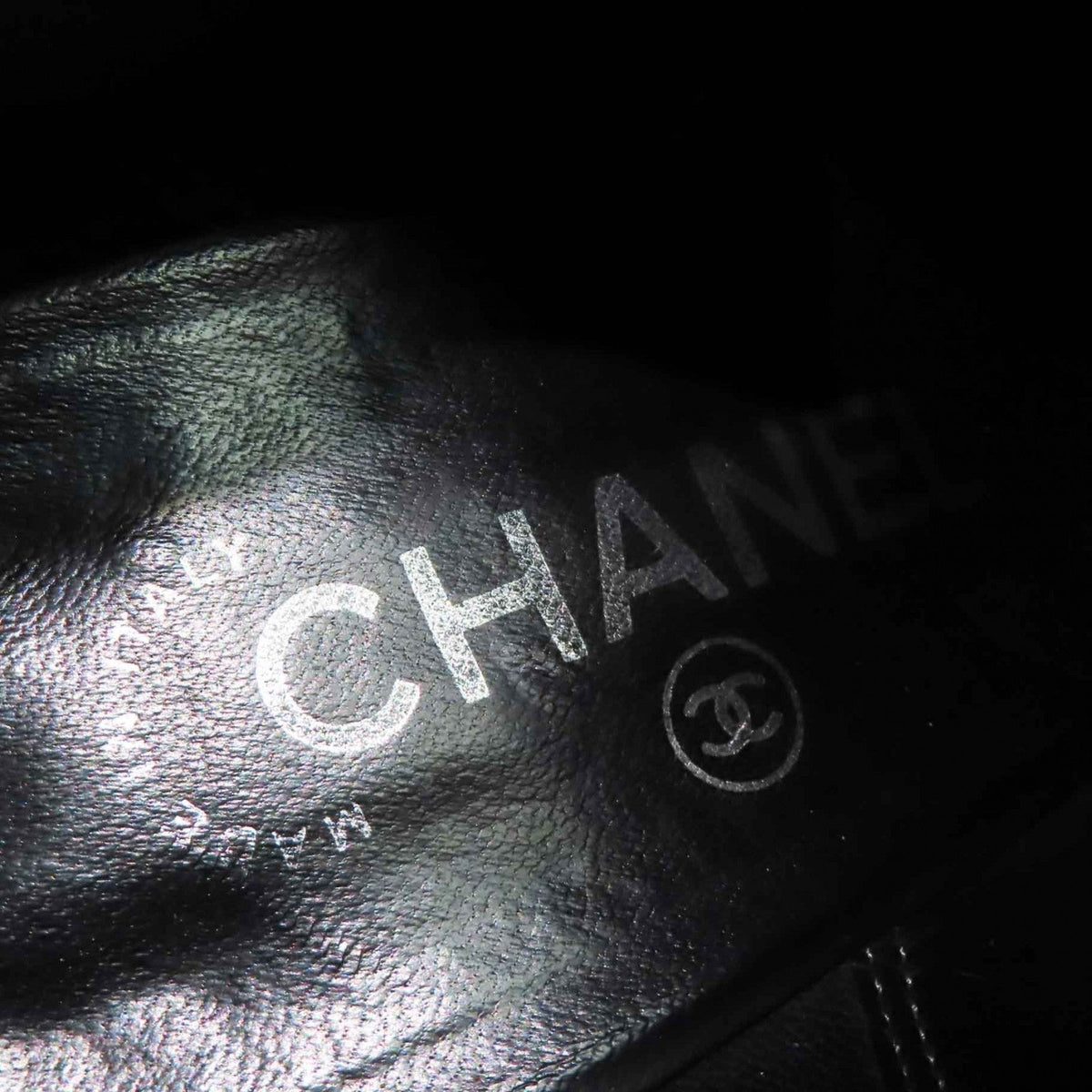 CHANEL short boots G29932 Suede leather Charcoal Grey Glitter 37.5