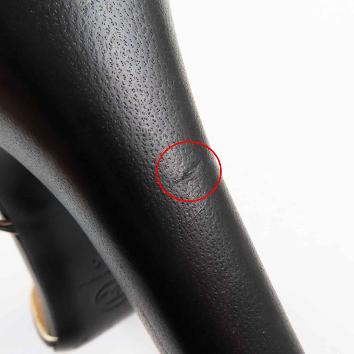 CHANEL pumps G37381 leather Black gold 36