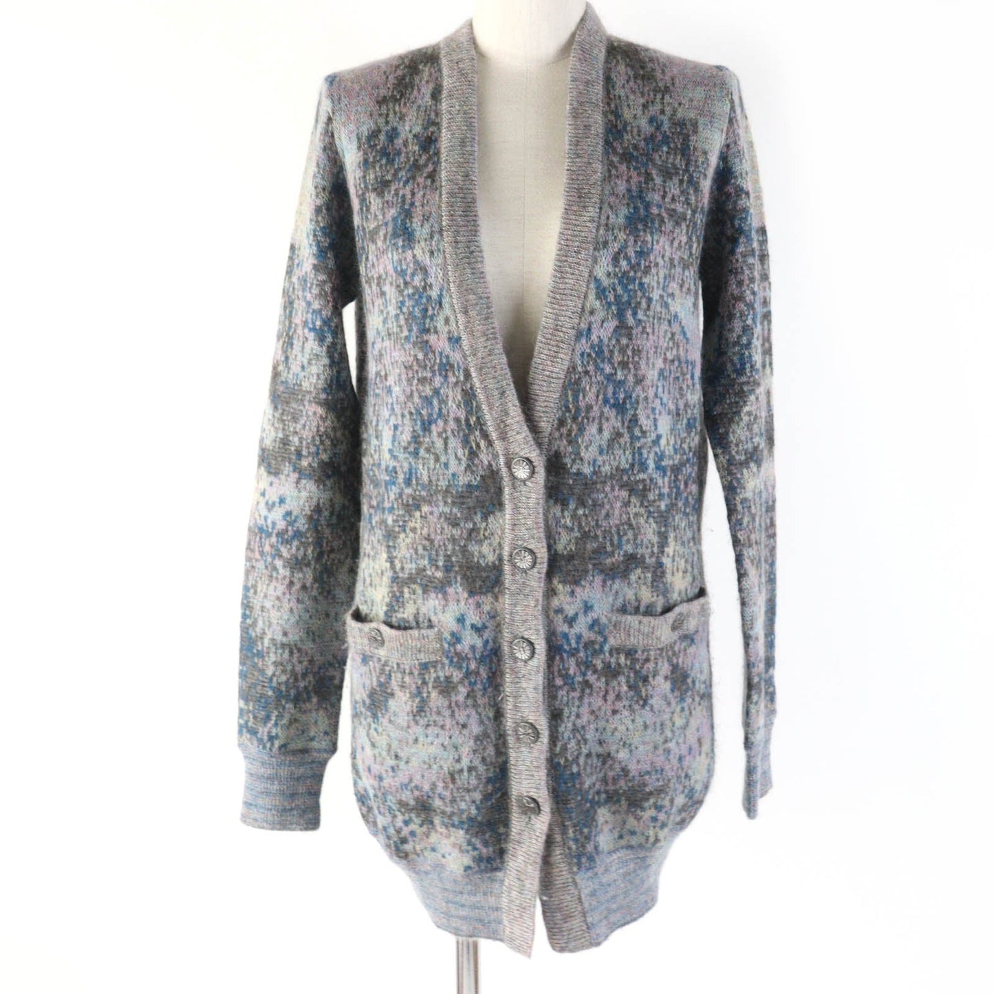 CHANEL cardigan P50012K06384 mohair Gray type Multicolor 34