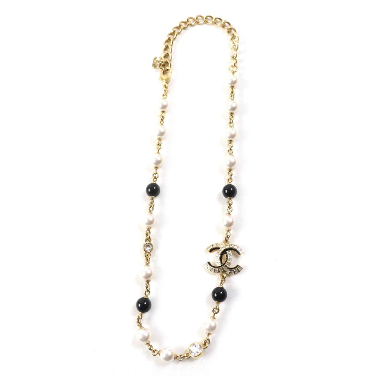 CHANEL Necklace A24C Gold Plated gold Cambon plate