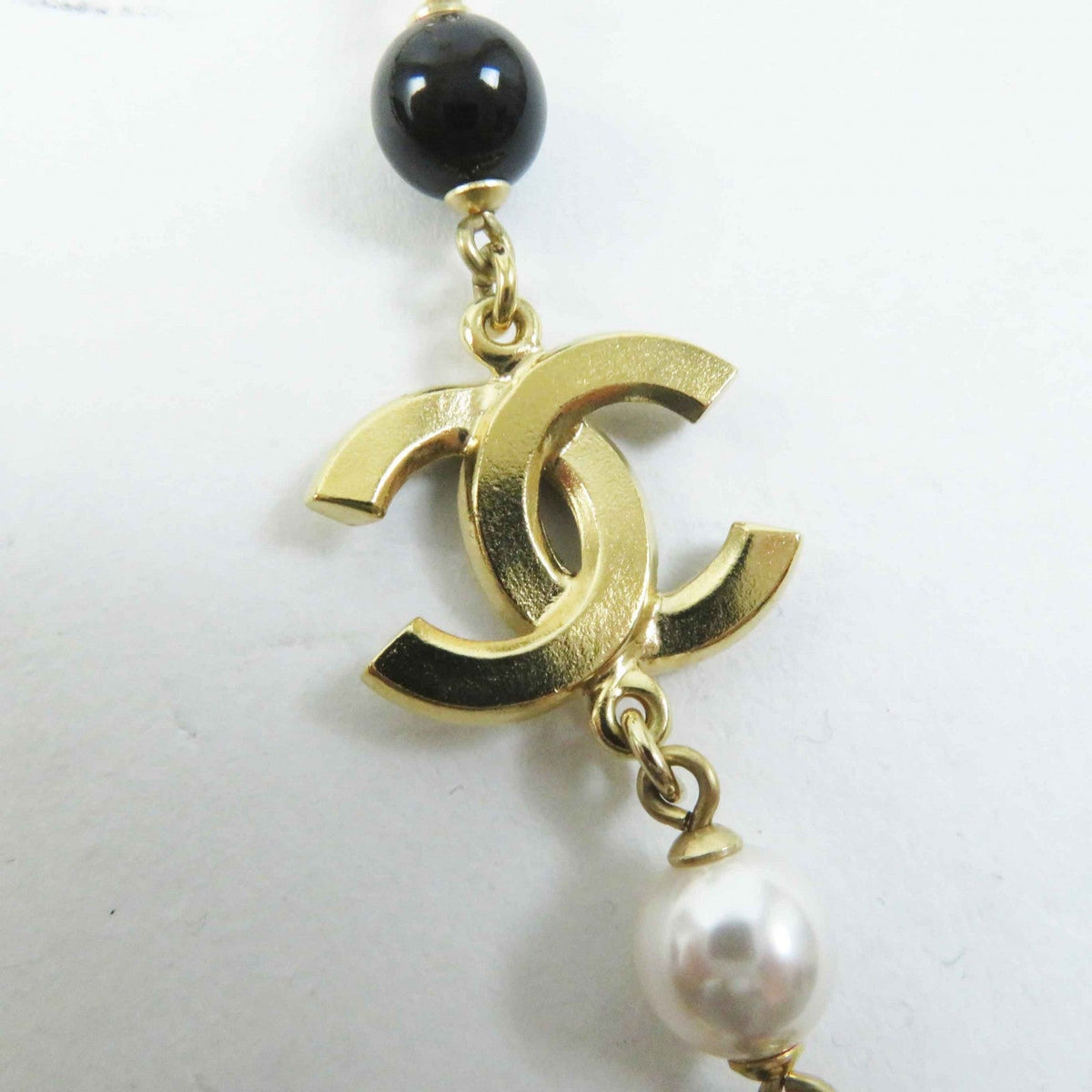 CHANEL Necklace A24C Gold Plated gold Cambon plate