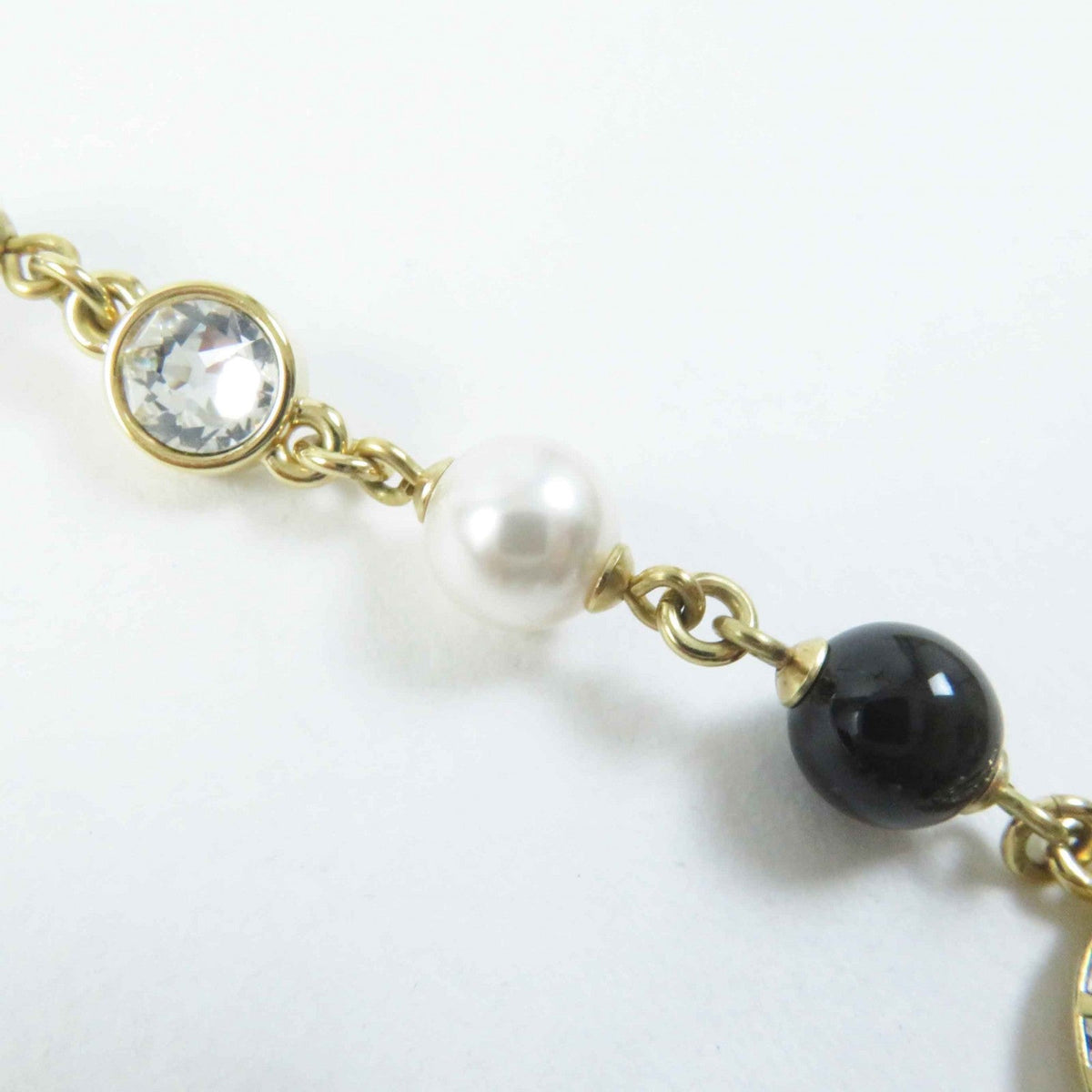 CHANEL Necklace A24C Gold Plated gold Cambon plate
