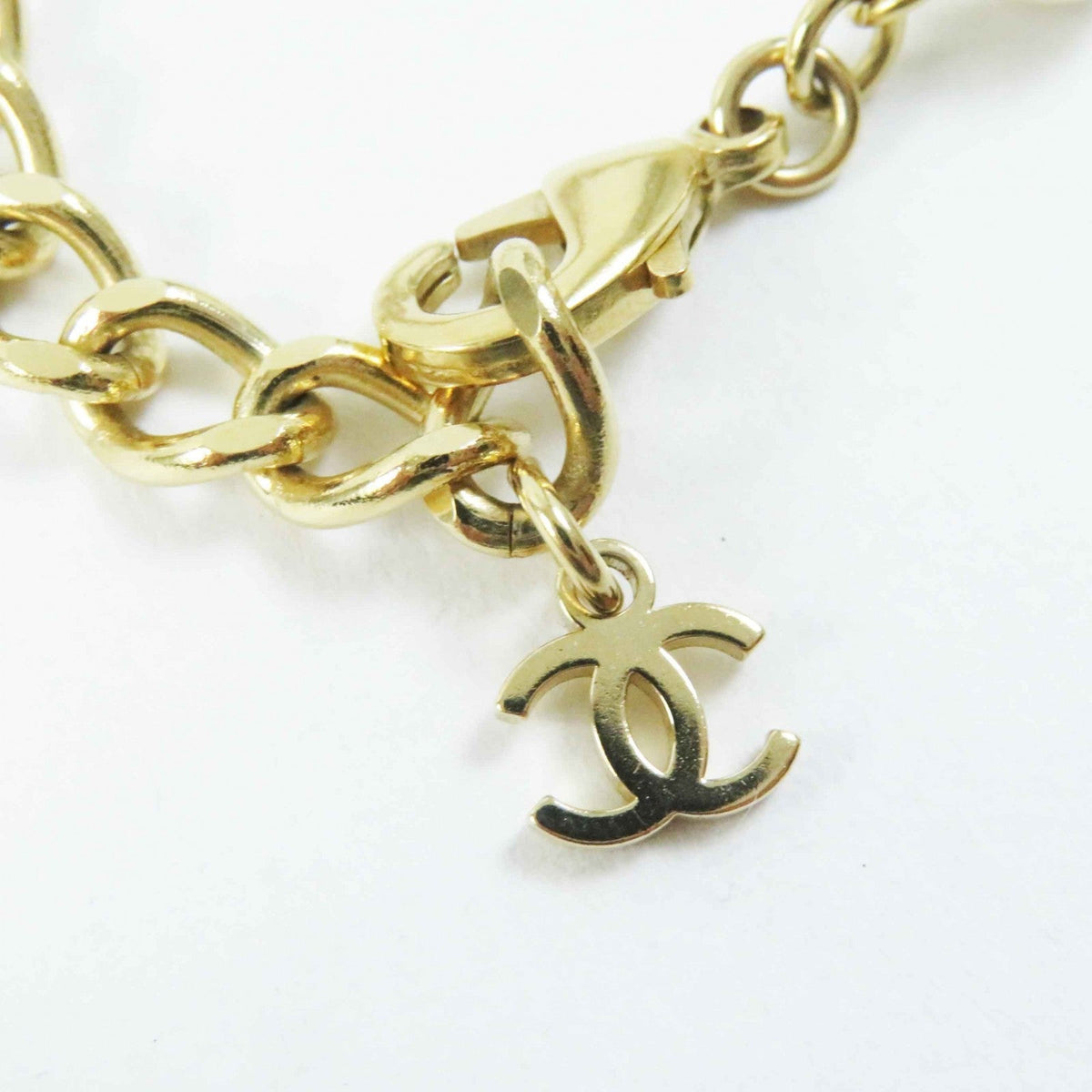CHANEL Necklace A24C Gold Plated gold Cambon plate