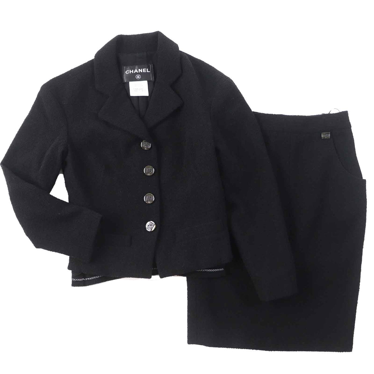 CHANEL setup Ｐ42616／Ｐ42872 wool black