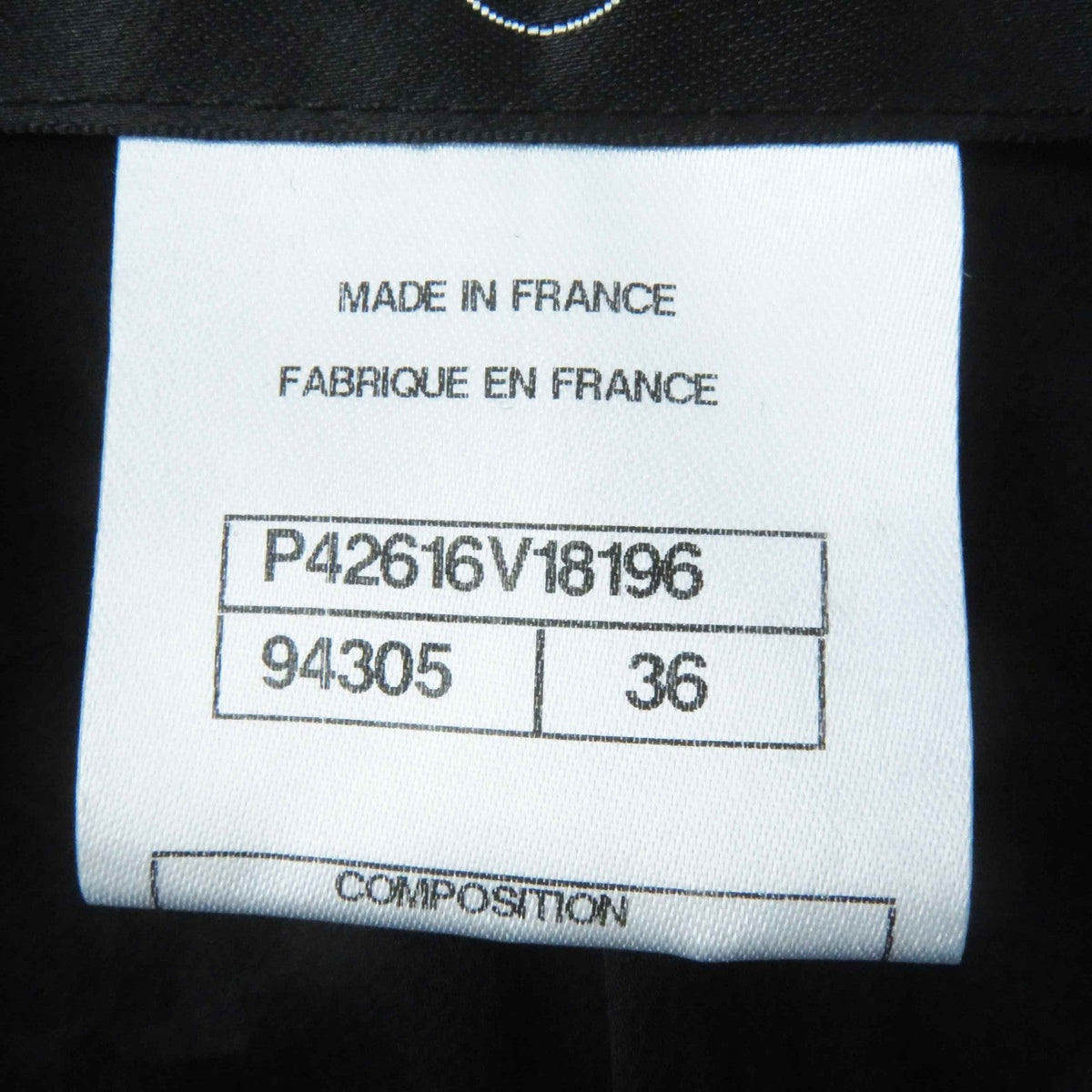 CHANEL setup Ｐ42616／Ｐ42872 wool black