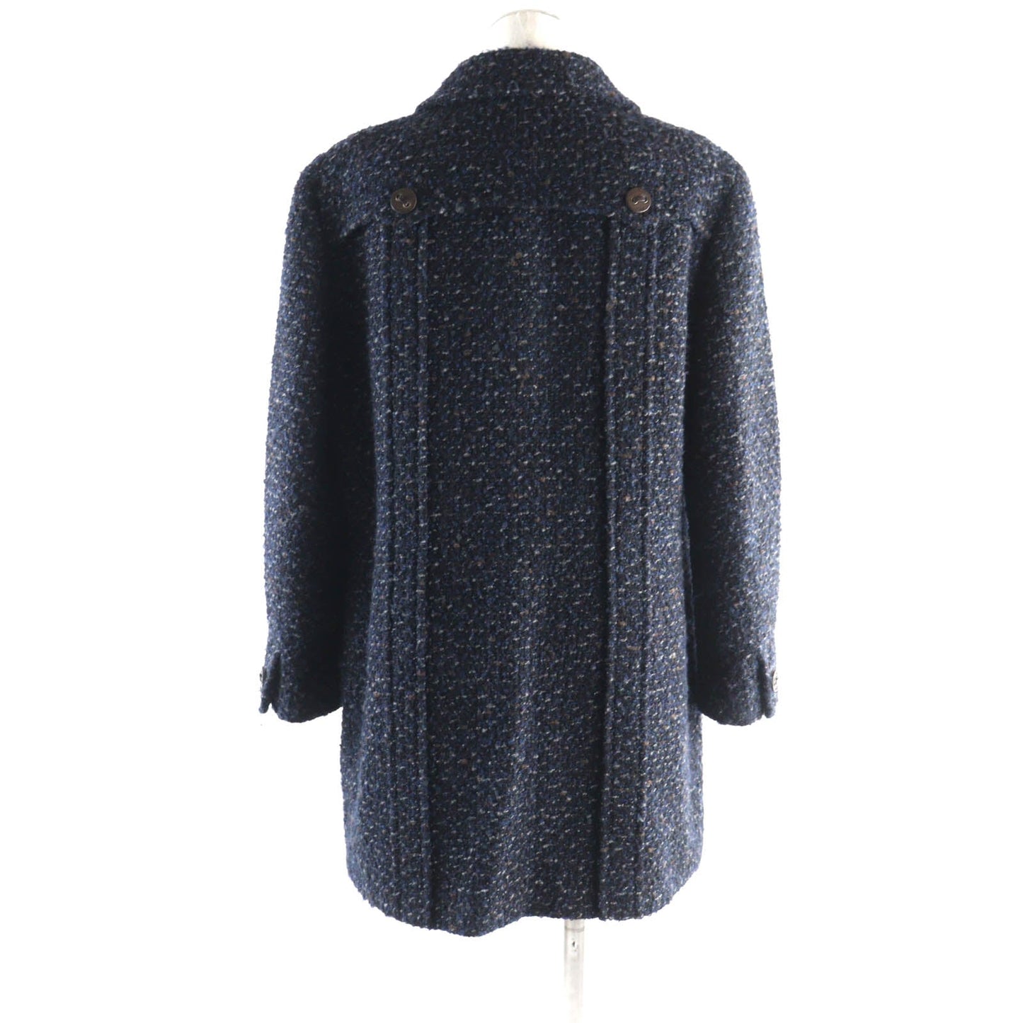 CHANEL coat 02A P19979 wool Navy type 46