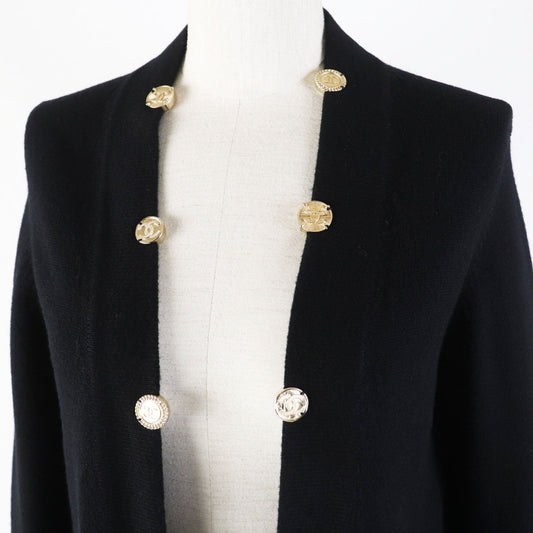 CHANEL cardigan 22P P72463 cashmere black 34