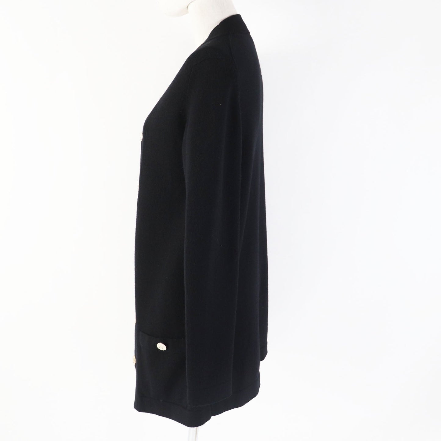 CHANEL cardigan 22P P72463 cashmere black 34