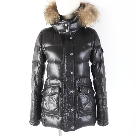 Burberry Nylon Down Jacket Black 38 Women