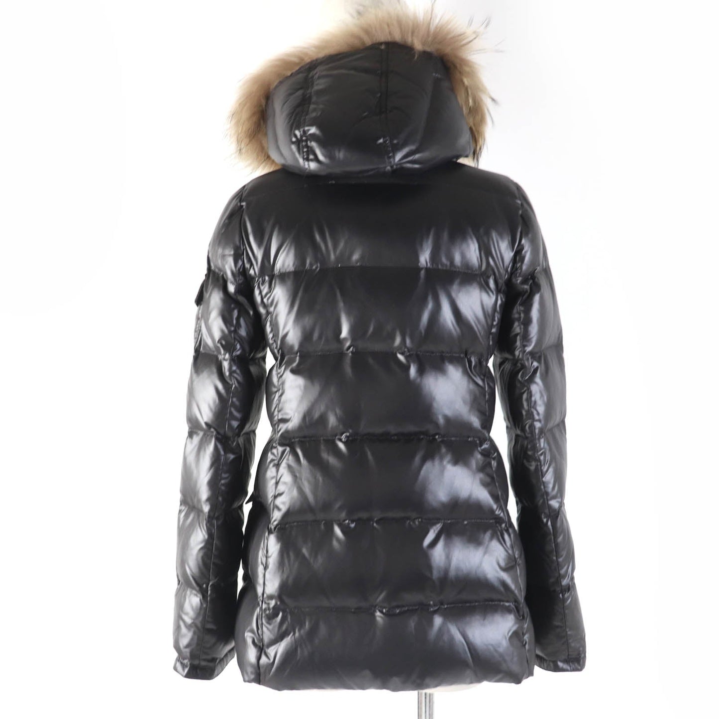 Burberry Nylon Down Jacket Black 38 Women