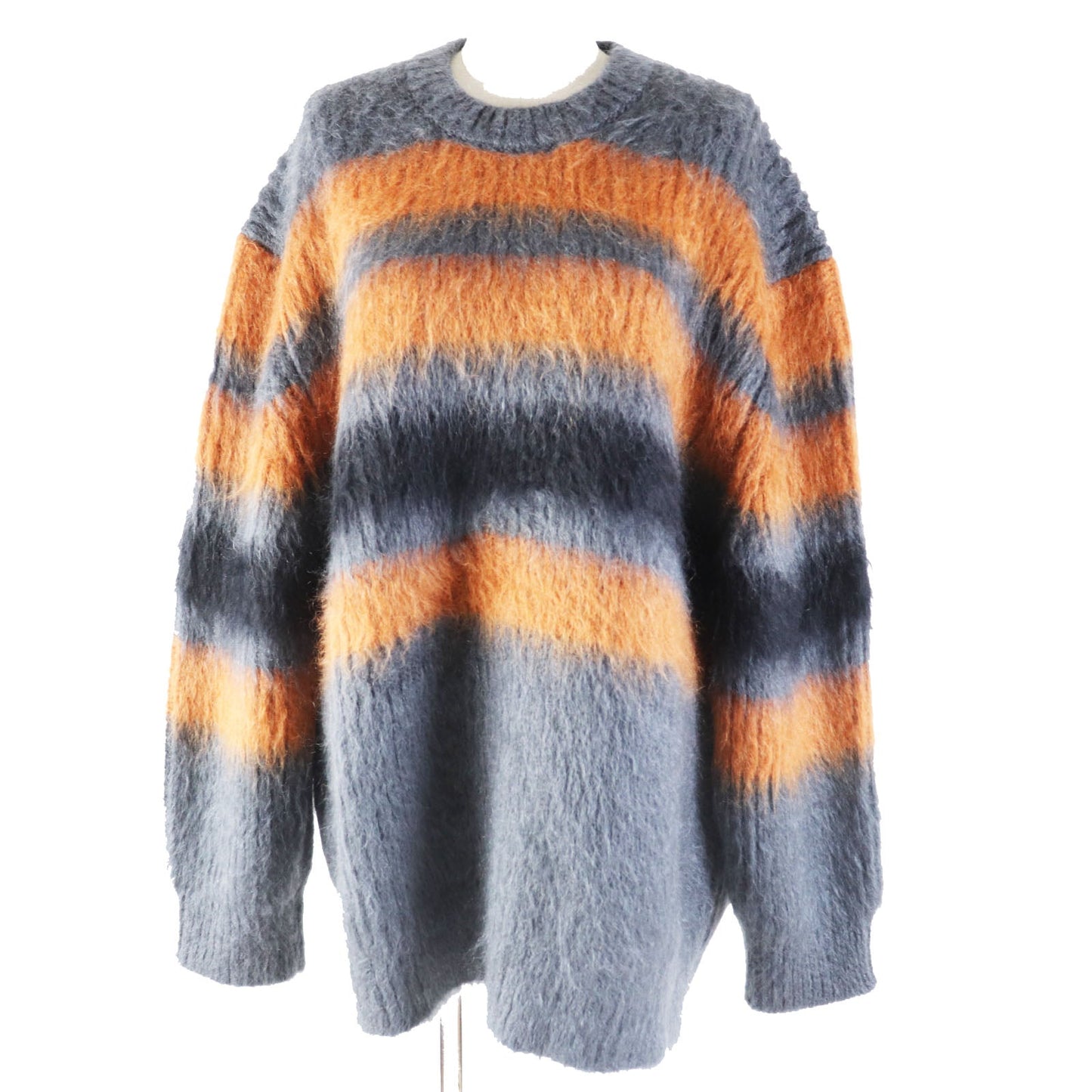 Burberry Mohair Silk Striped Knit Sweater M