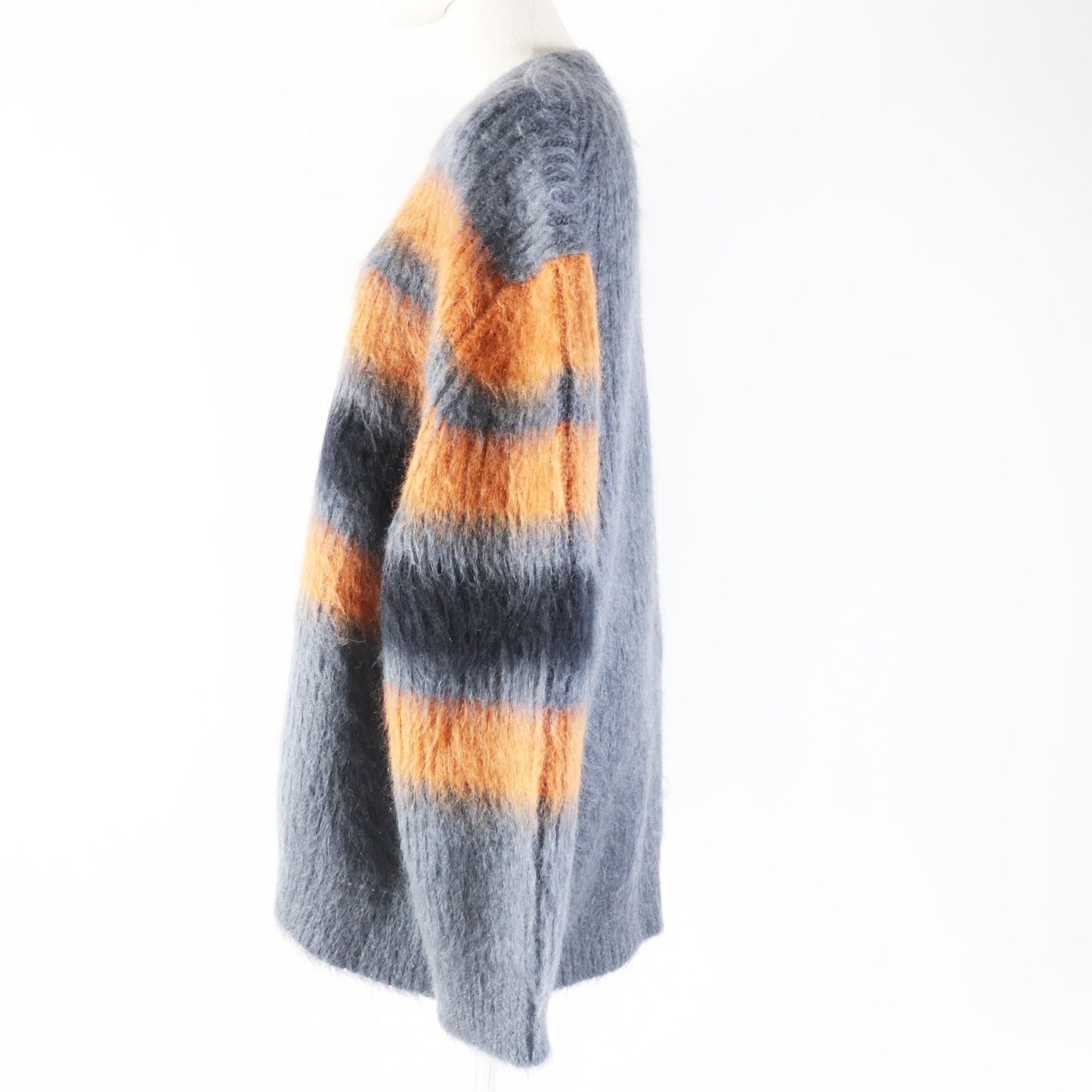 Burberry Mohair Silk Striped Knit Sweater M