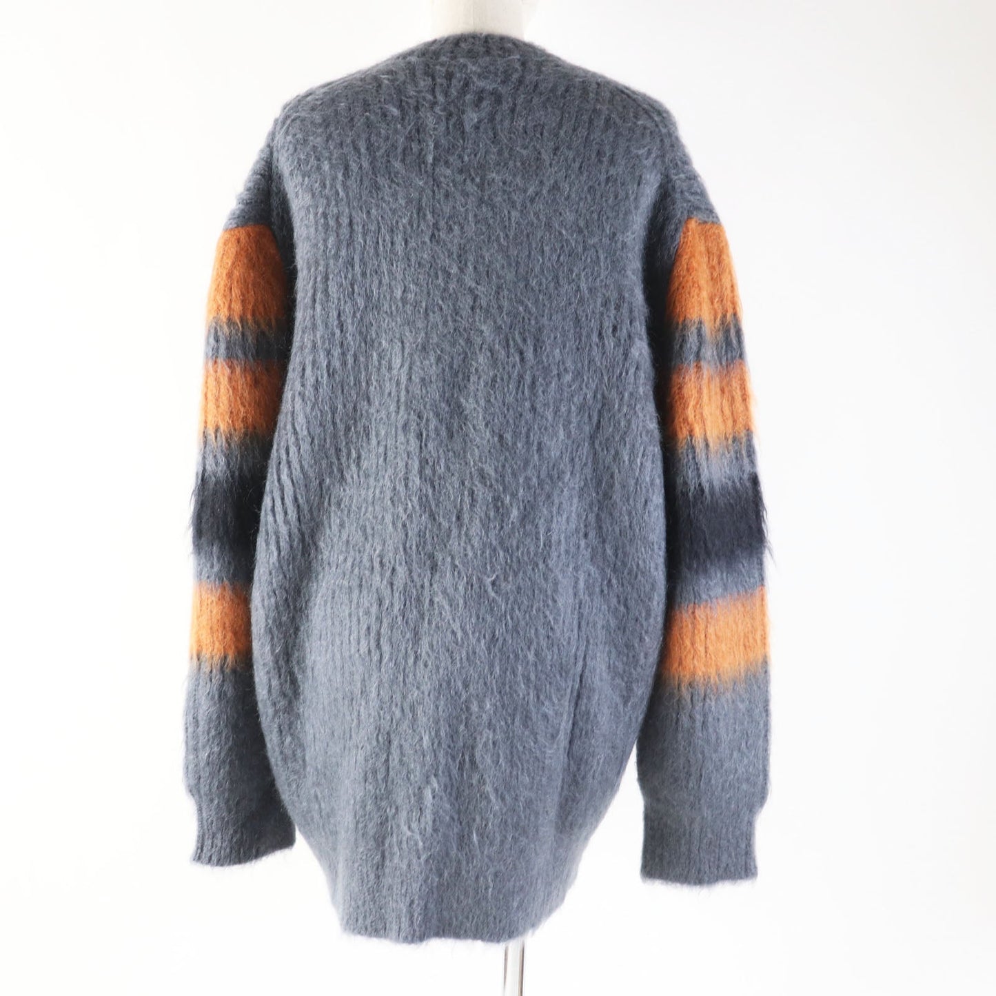 Burberry Mohair Silk Striped Knit Sweater M