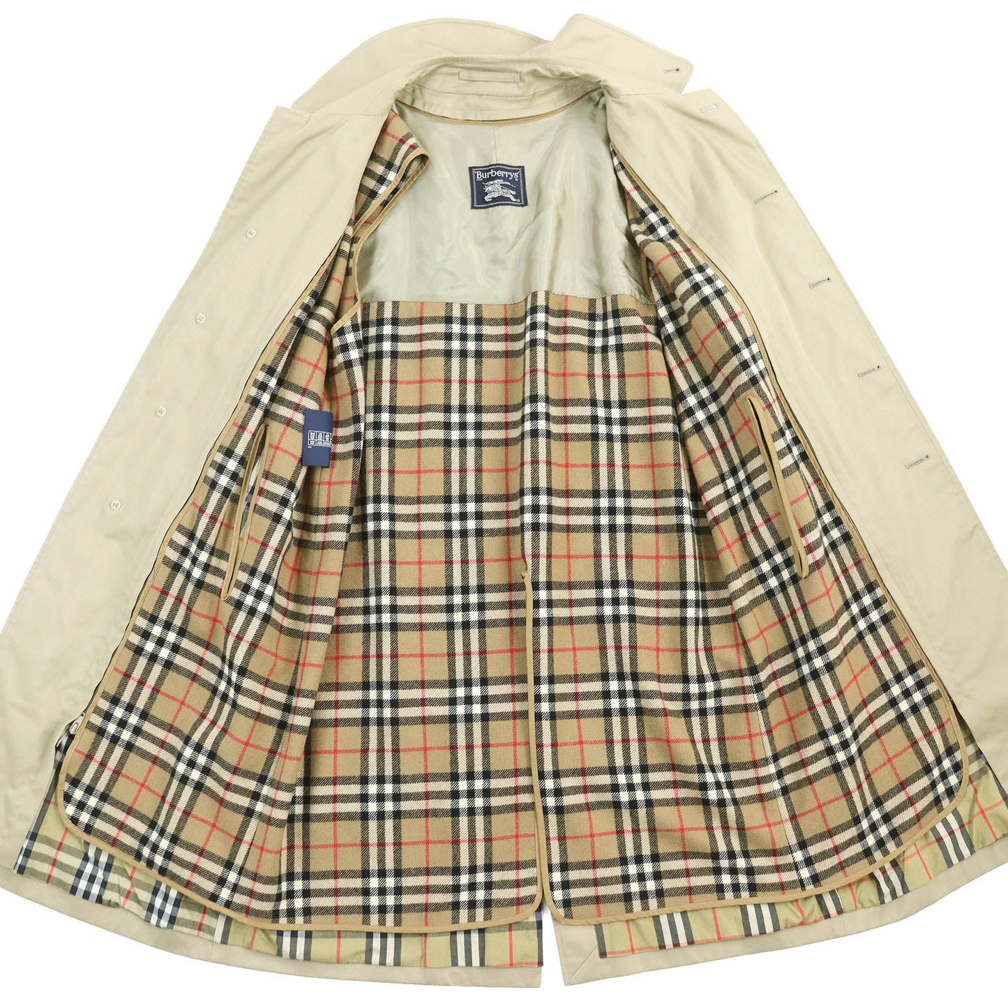 Burberry Vintage Nova Check Coat Beige 38